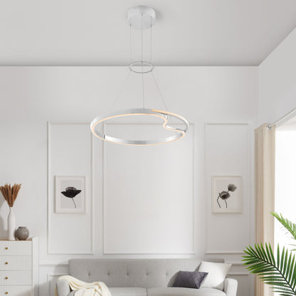 Minsk Single Round Chandelier // Chrome