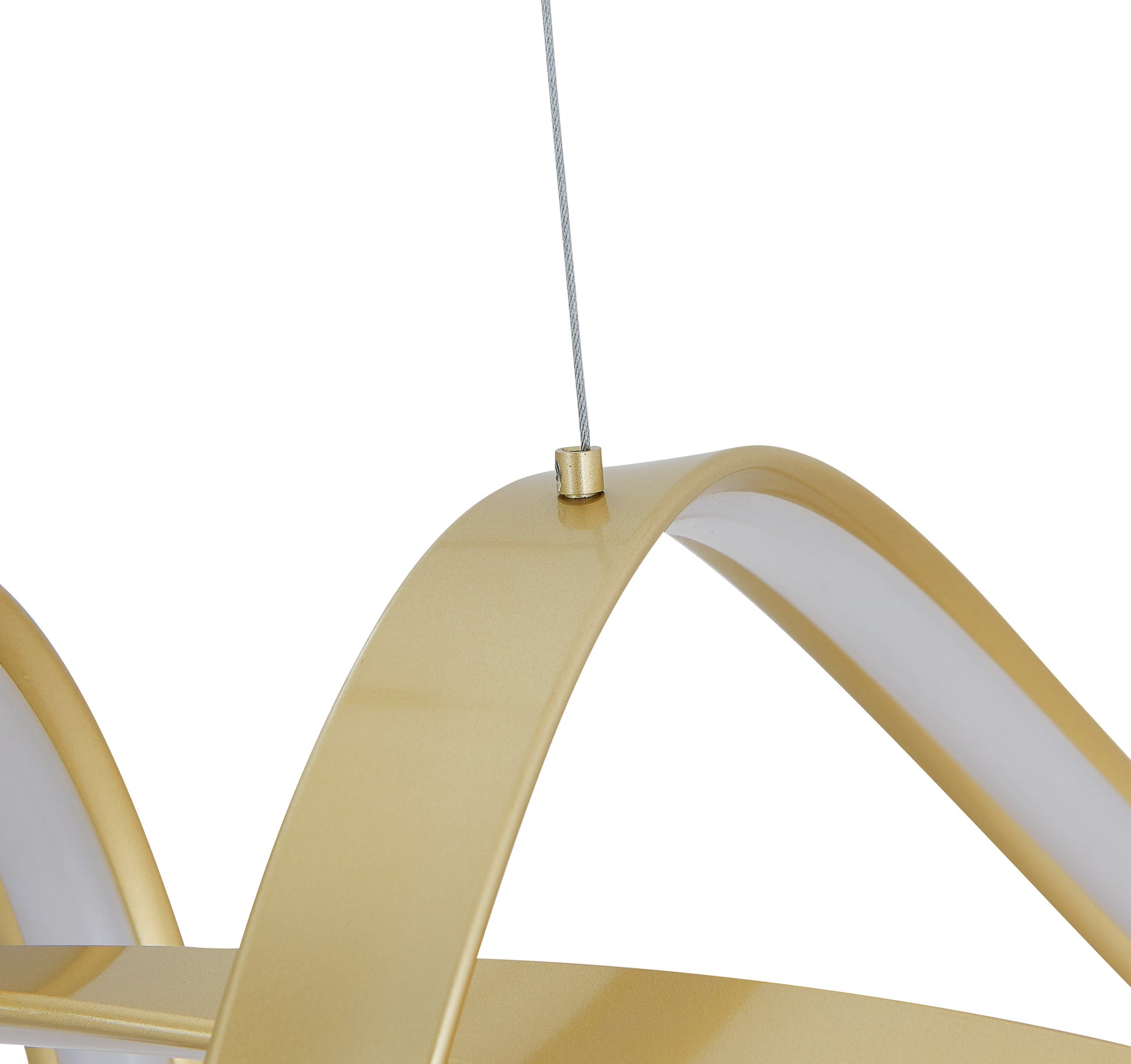 Bucharest LED Chandelier // Sandy Gold