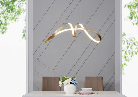 Bucharest LED Chandelier // Sandy Gold