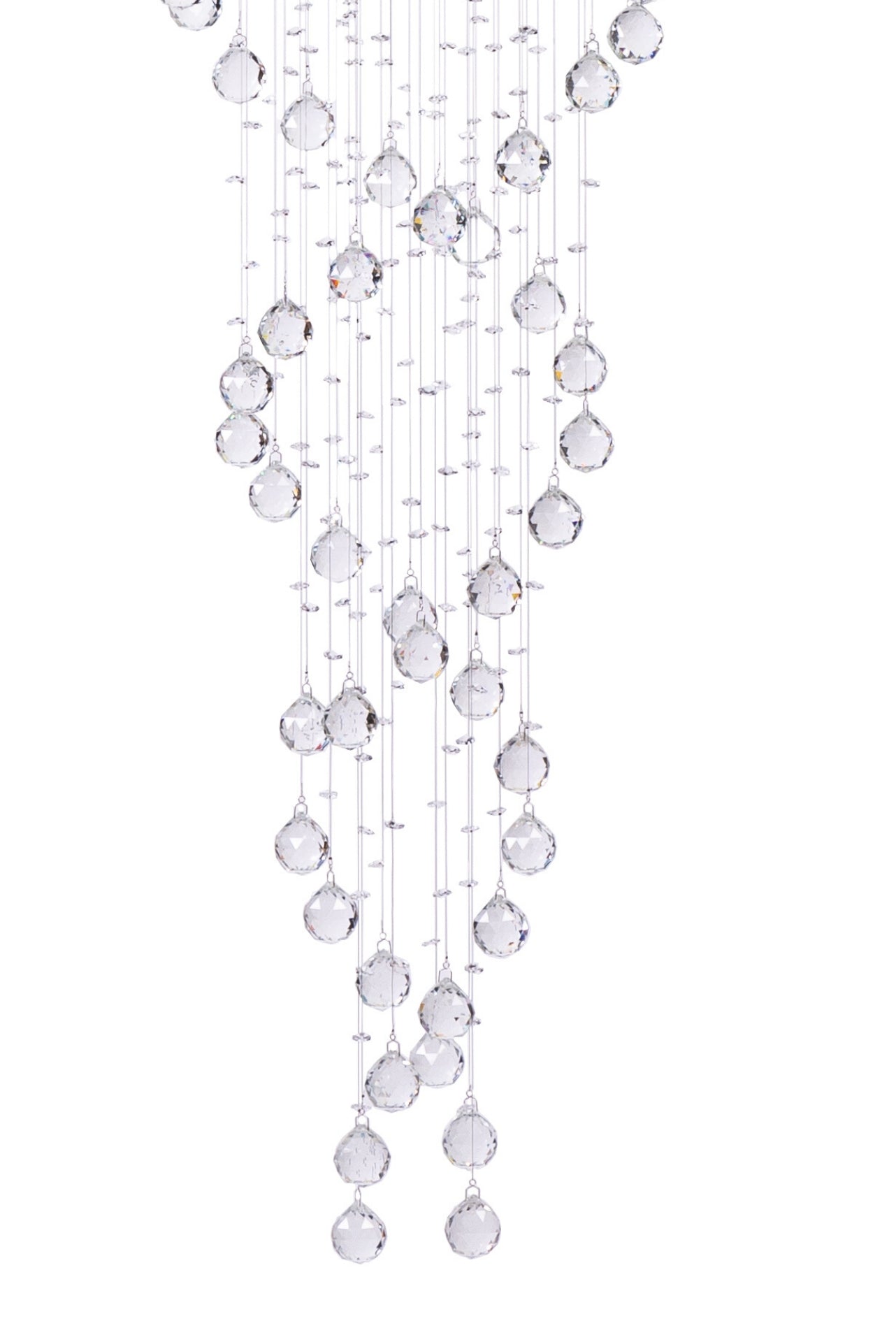 Crystal Chandelier Double Helix// 12 Light