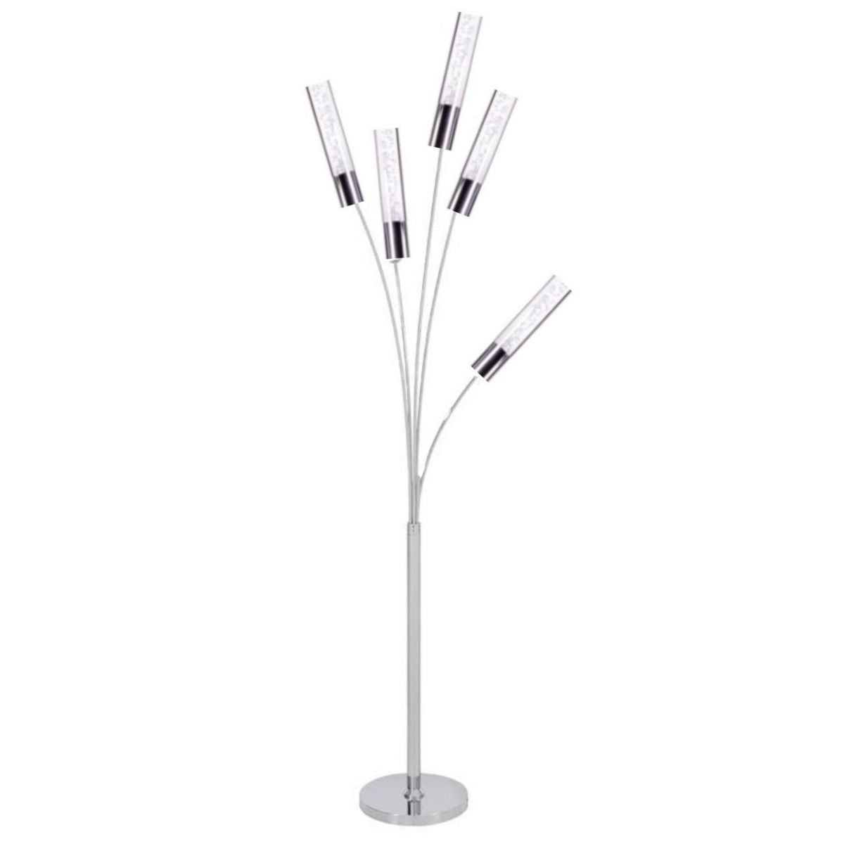 5 Crystal Cylinders Floor Lamp