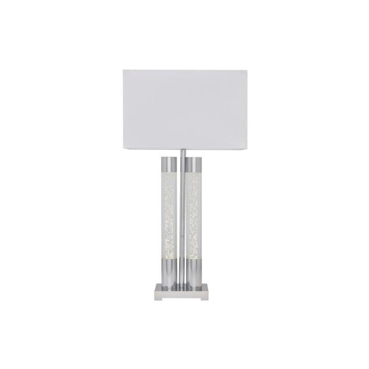 Acrylic Table Lamp // Chrome