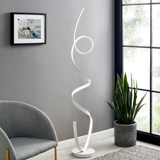 Amsterdam LED White 63" Floor Lamp // Dimmable