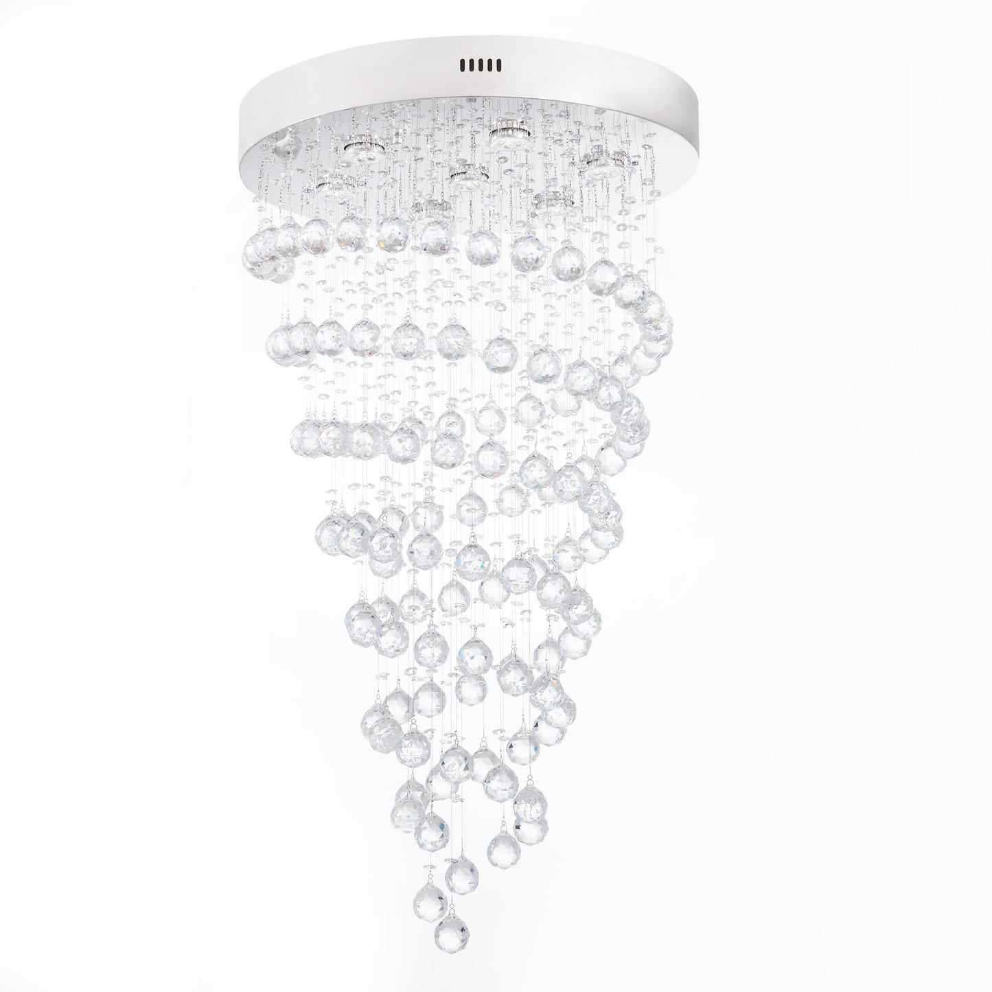 Crystal Chandelier Double Helix // 7 Light