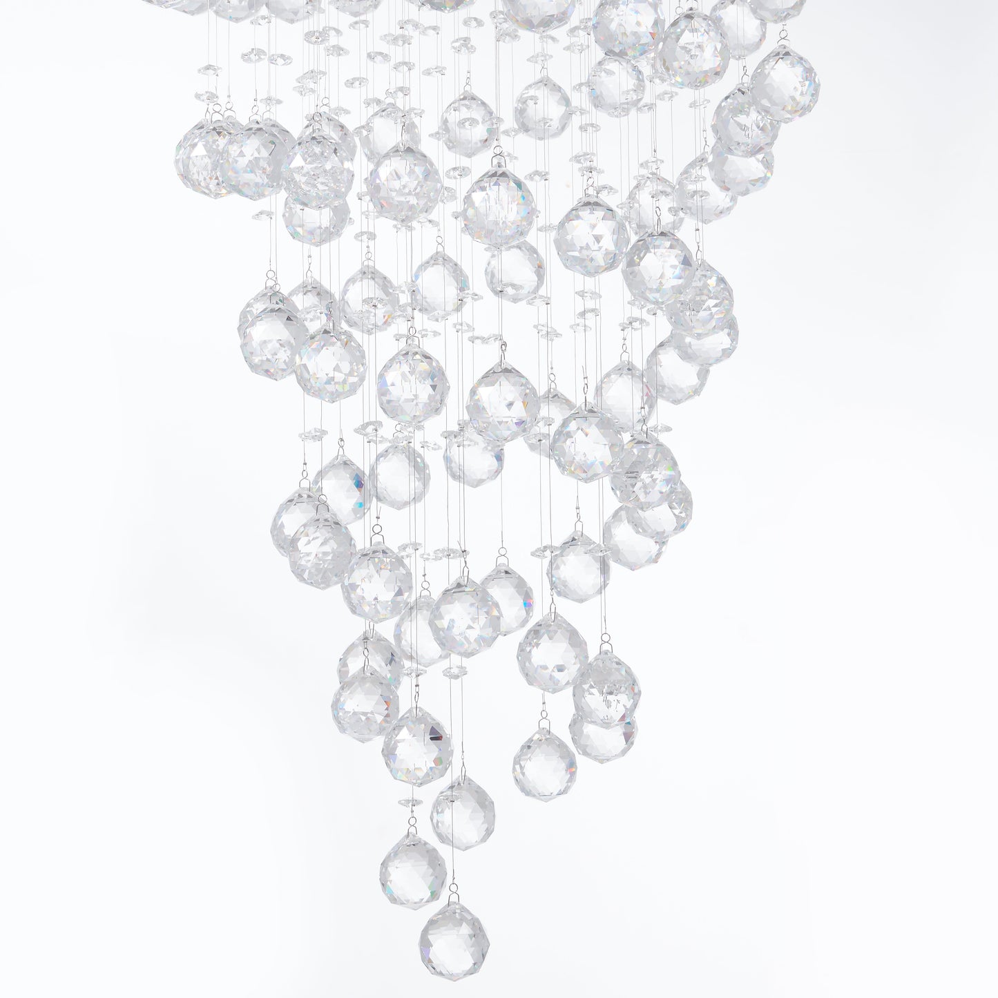 Crystal Chandelier Double Helix // 7 Light