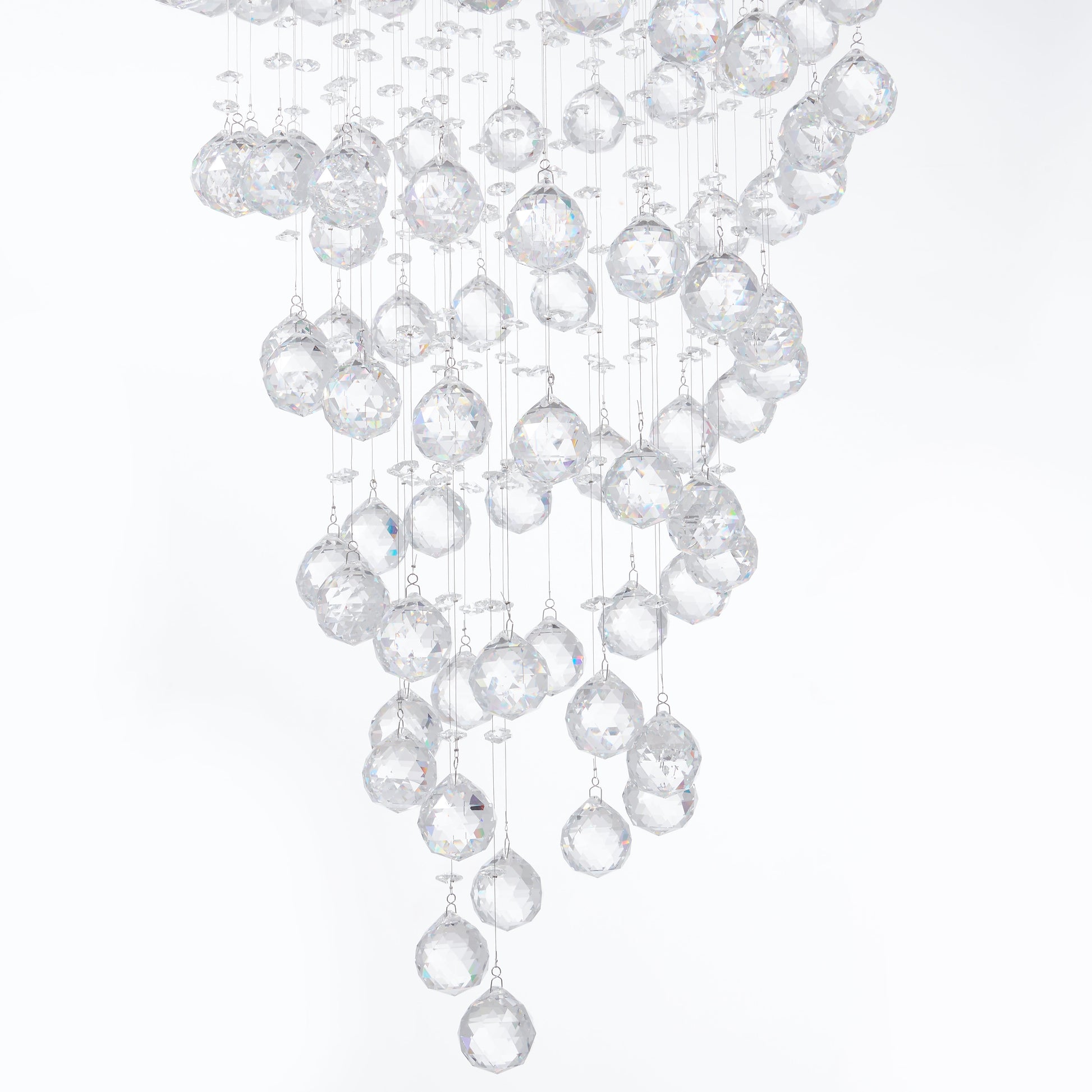 Crystal Chandelier Double Helix // 7 Light