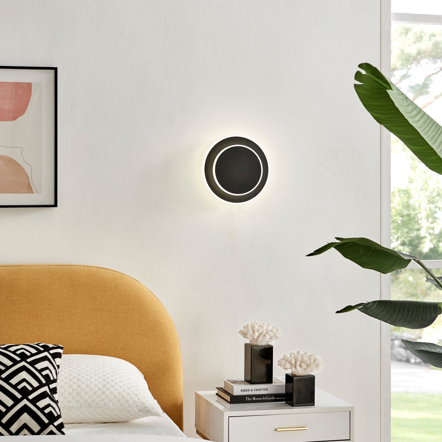 Luna Eclipse Two Circle Multiuse Lamp // Black