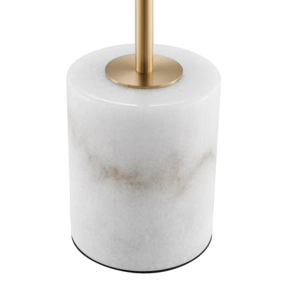 Anechdoche Table Lamp // Gold and White