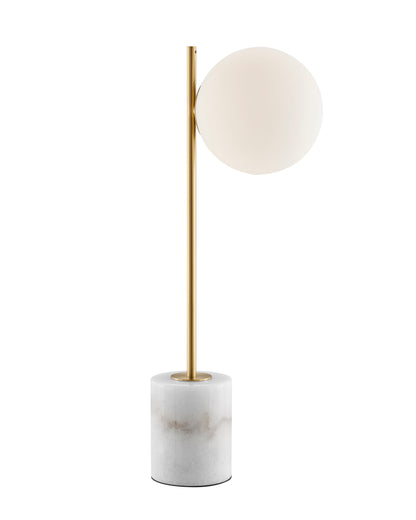 Anechdoche Table Lamp // Gold and White