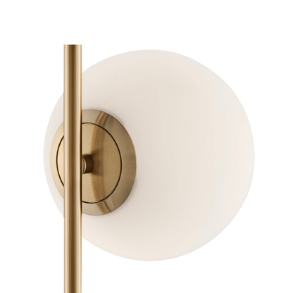 Anechdoche Table Lamp // Gold and White