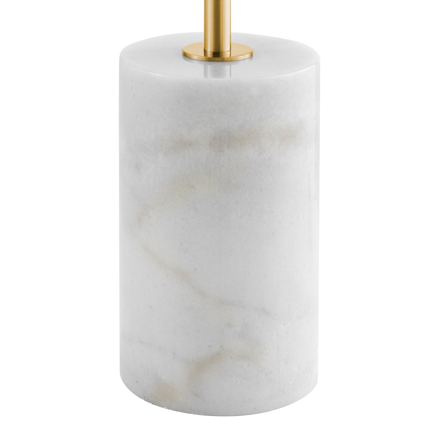 Anechdoche 2 Lights Floor Lamp // Gold and White