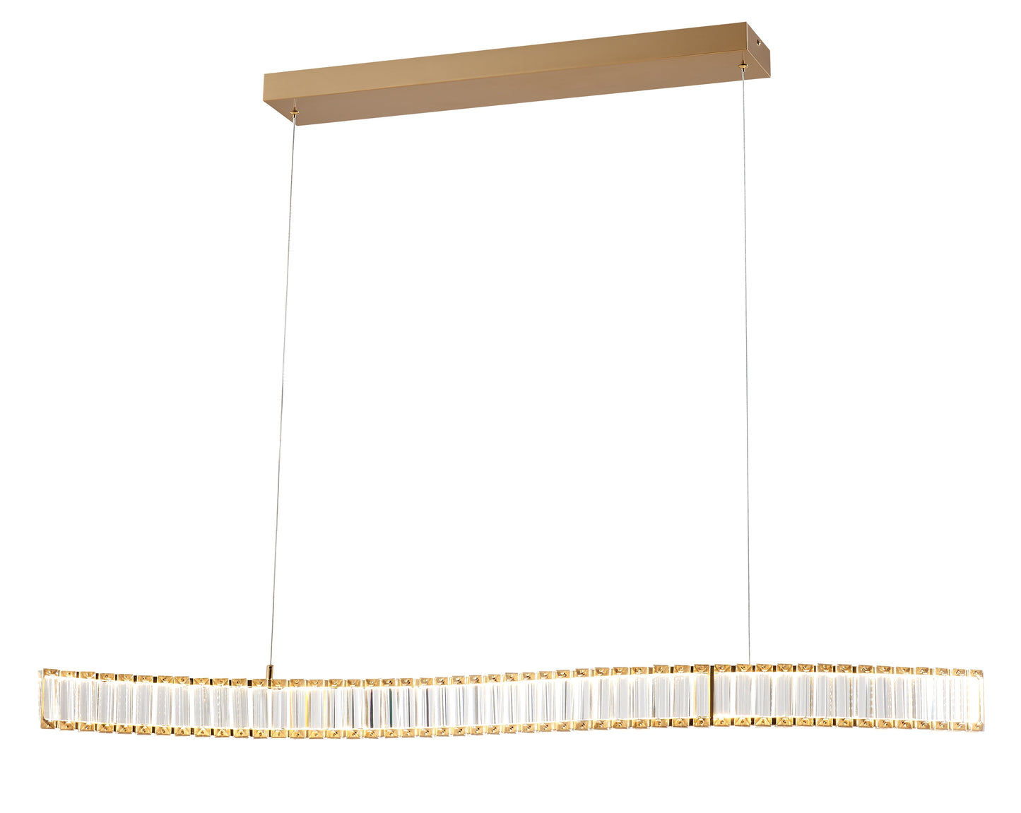 Alexandria Crystal Chandelier // Brushed Gold