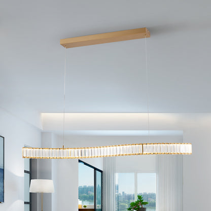 Alexandria Crystal Chandelier // Brushed Gold