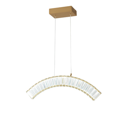 Sanford Single Chandelier // Brushed Gold