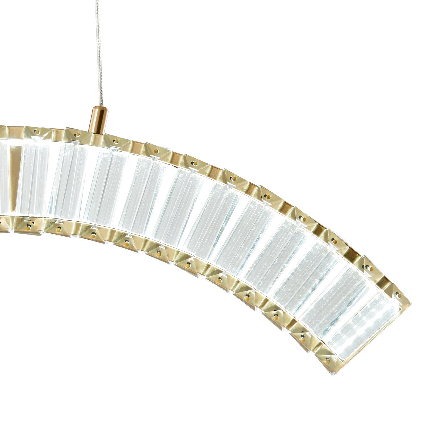 Sanford Single Chandelier // Brushed Gold