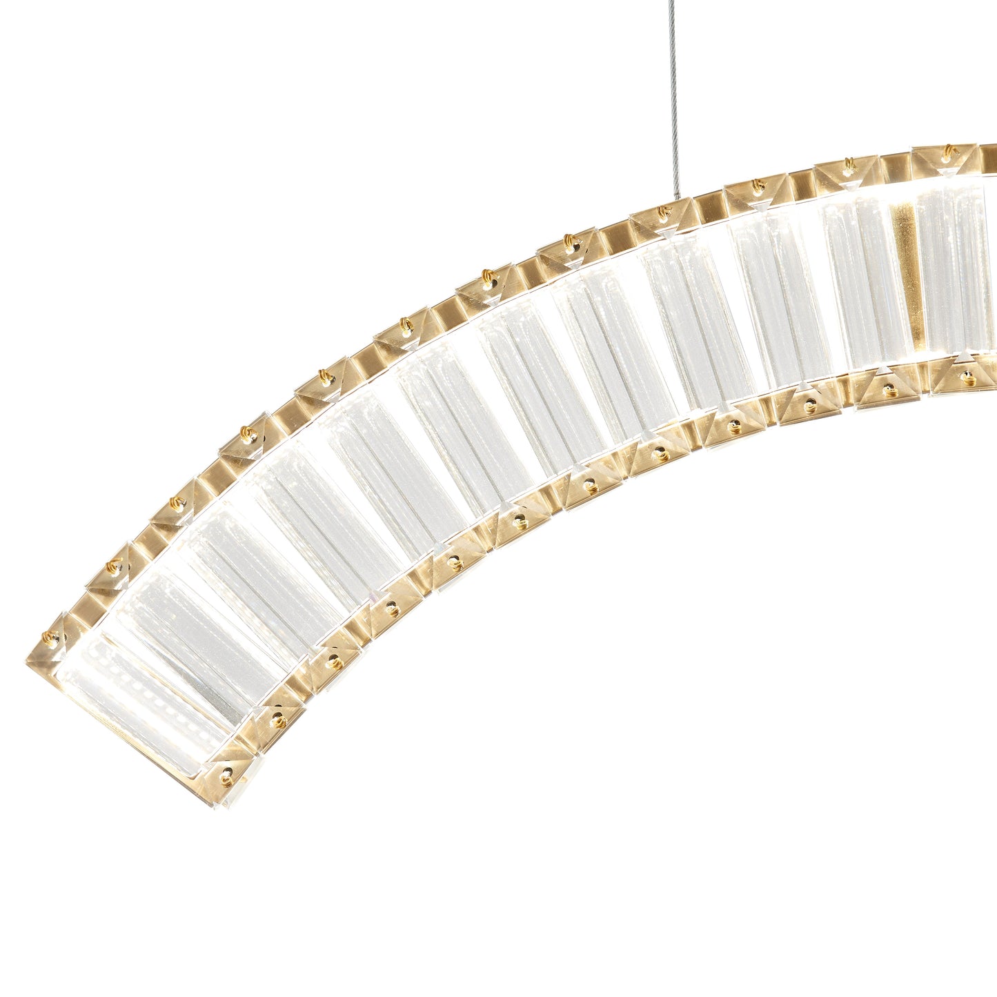 Sanford Triple Chandelier // Brushed Gold