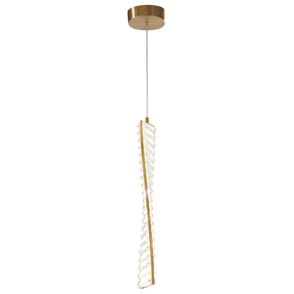 Efell LED Pendant // Brushed Gold