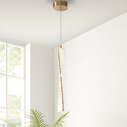 Efell LED Pendant // Brushed Gold