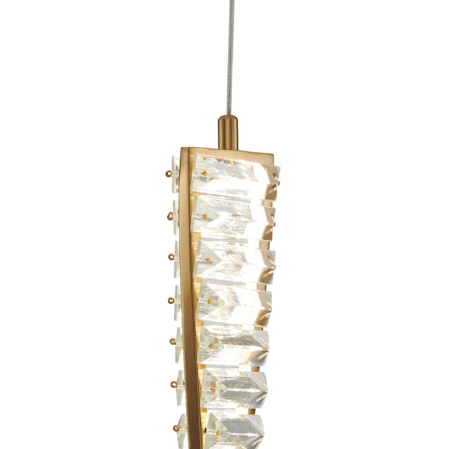 Efell LED Pendant // Brushed Gold