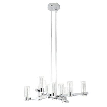 Victory 12 Light Chandelier // Chrome