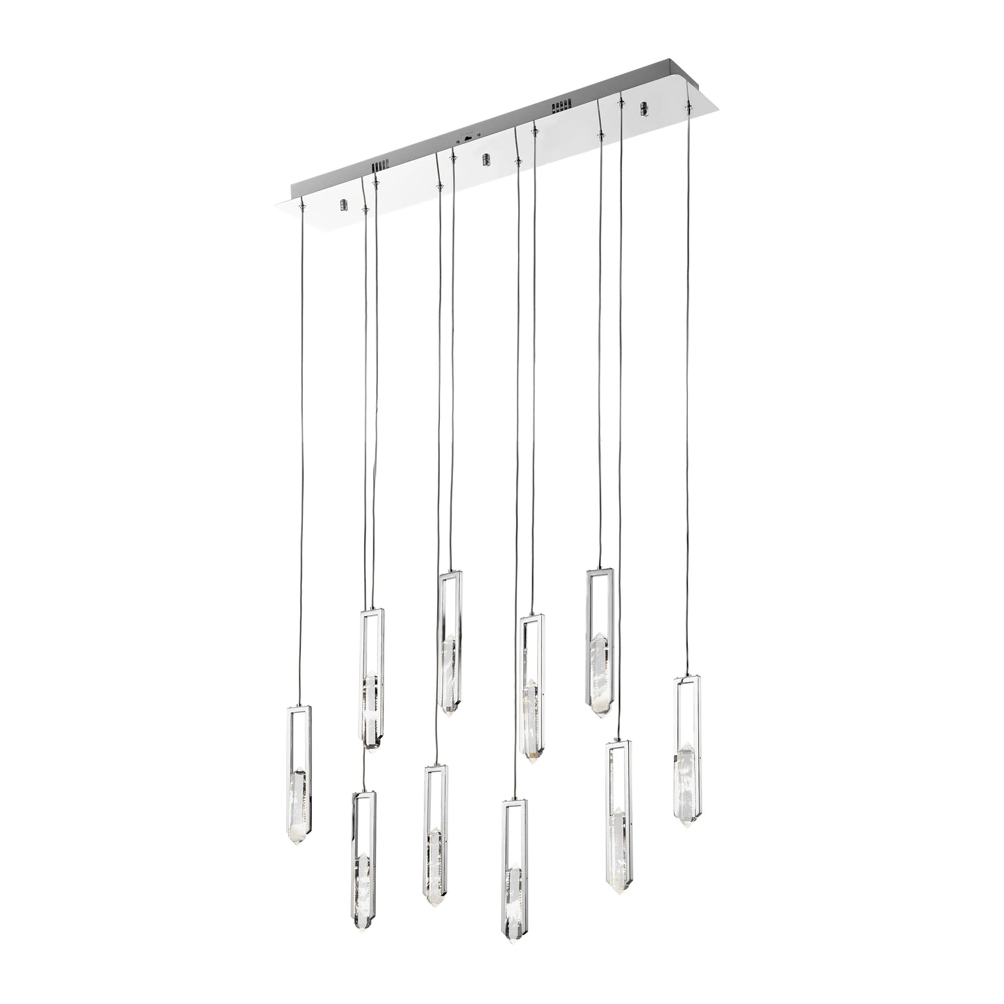 Elysian 10 Light Chandelier // Chrome