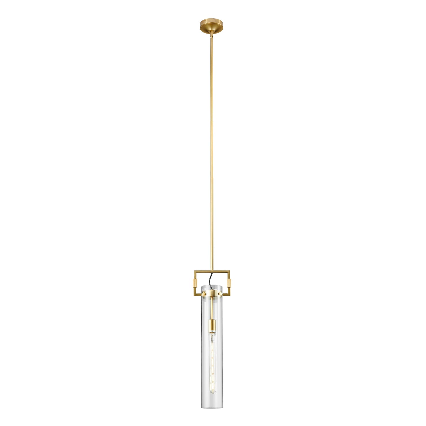 Zeus 1 LED Light Pendant // Crystal & Gold